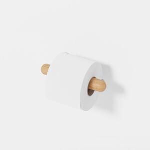 Nástěnný držák na toaletní papír z dubového dřeva Wireworks Yoku