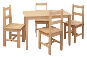 Stůl + 4 židle CORONA 2 vosk 161611