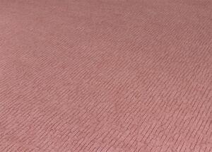 Breno Metrážový koberec JUMP 60, šíře role 400 cm, Růžová