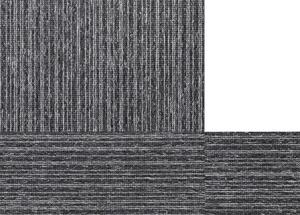Breno Kobercový čtverec PESCARA 175, velikost balení 5 m2 (20ks), Černá, Vícebarevné