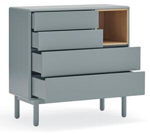 Modro-šedá nízká komoda 90x90 cm Corvo – Teulat
