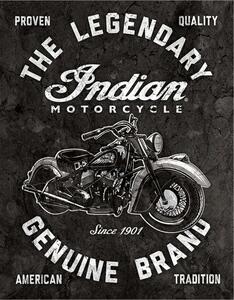 Plechová cedule Indian Motorcycles - Legendary 40 cm x 32 cm