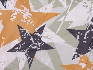 Bavlněné povlečení BROWN STARS bílé Rozměr povlečení: 70 x 90 cm | 140 x 200 cm