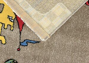 Breno Kusový koberec MOMO K11563-05 Coffee, Hnědá, Vícebarevné, 133 x 190 cm
