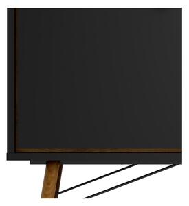 Černá komoda Tvilum Ry, 102 x 72 cm