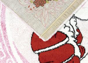 Breno Kusový koberec MOMO K11567-09 Pink, Růžová, Vícebarevné, 133 x 190 cm