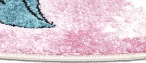 Breno Kusový koberec MOMO kruh K11572-09 Pink, Růžová, Vícebarevné, 133 x 133 cm