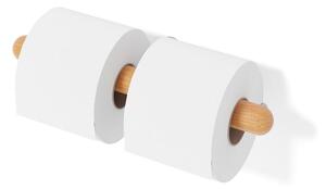 Nástěnný držák na toaletní papír z bambusového dřeva Wireworks Yoku