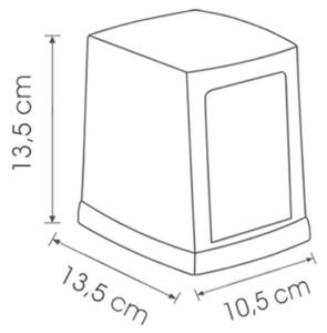Faneco Pop ubrouskovník 13.5x10.5x13.5 cm šedá NP180PGWG