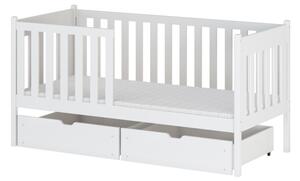 Dětská postel s úložným prostorem KYRIA - 80x160, bílá