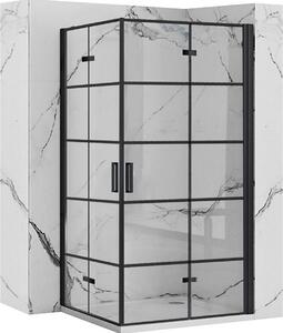 Sprchový Kout REA MOLIER BLACK DOUBLE 80X80