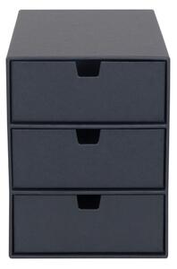 Tmavě šedý zásuvkový box se 3 šuplíky Bigso Box of Sweden Ingrid