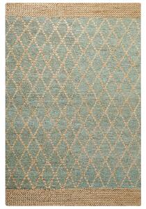 Jutový koberec 200 x 300 cm béžový/zelený TELLIKAYA