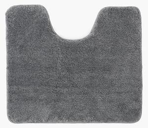 Goldea koupelnová předložka / kobereček s vyšším chlupem a výkrojem - tmavě šedá 50x60 cm 50 x 60 cm