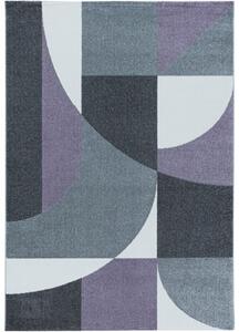 Breno Kusový koberec EFOR 3711 Violet, Fialová, Vícebarevné, 160 x 230 cm