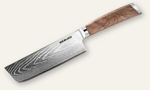 Nakiri nůž Seburo HOGANI Damascus 170mm