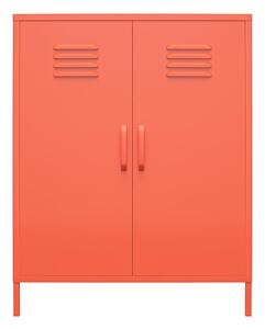 Oranžová kovová skříňka Støraa Cache, 80 x 102 cm