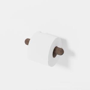 Nástěnný držák na toaletní papír z ořechového dřeva Wireworks Yoku