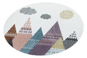 Breno Kusový koberec LUCKY kruh 3614 Multi, Vícebarevné, 160 x 160 cm