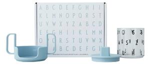 Světle modrý dětský hrnek Design Letters Grow With Your Cup