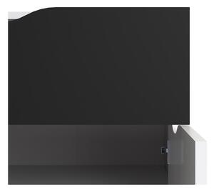 Černo-bílá komoda Tvilum Oslo, 99 x 82 cm