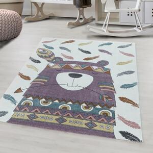 Breno Kusový koberec FUNNY 2104 Violet, Fialová, Vícebarevné, 160 x 230 cm