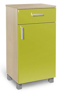 Koupelnová skříňka K25 barva skříňky: akát, barva dvířek: lemon lesk