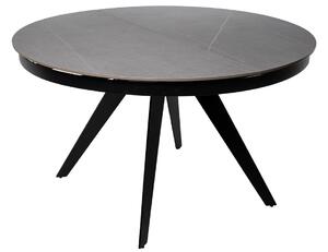 Šedý rozkládací jídelní stůl Somcasa Luna 130/180 x 130 cm