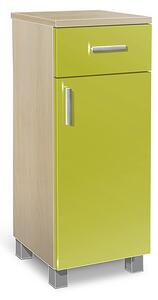 Koupelnová skříňka K26 barva skříňky: akát, barva dvířek: lemon lesk