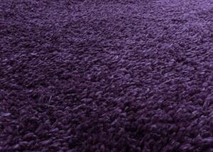 Breno Kusový koberec FLUFFY 3500 Lila, Fialová, 60 x 110 cm