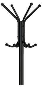 Kovový věšák Viborg chrom, 180 cm, černý