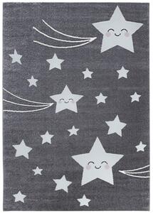 Breno Kusový koberec KIDS 610 Grey, Šedá, Vícebarevné, 160 x 230 cm