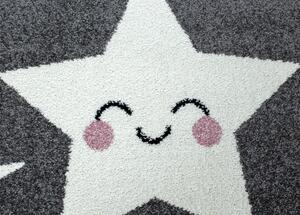 Breno Kusový koberec KIDS 610 Grey, Šedá, Vícebarevné, 160 x 230 cm