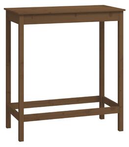 Barový stolek medově hnědý 100x50x110 cm masivní borové dřevo