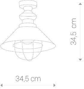 Nowodvorski Lighting Garret stropní světlo 1x60 W černá 9247