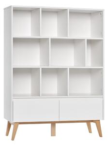 Bílá dětská knihovna Pinio Swing, 120 x 160 cm