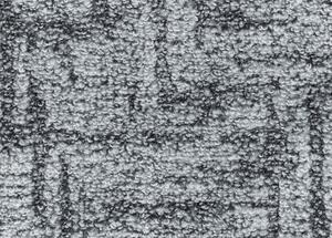 Breno Metrážový koberec DOBRO 95, šíře role 400 cm, Šedá, Vícebarevné