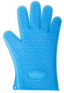 KIK KX5214 Silikonová kuchyňská rukavice modrá