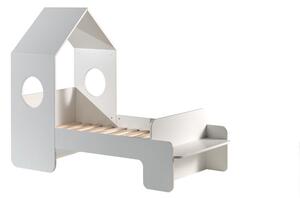 Bílá dětská postel Vipack Casami, 70 x 140 cm