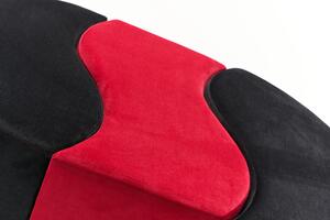 Atelier del Sofa Taburet Alya Puf - Black, Red, Černá, Červená