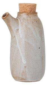 Béžovo-bílá kameninová láhev se zátkou Bloomingville Masami, 600 ml