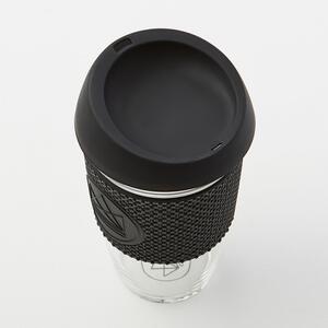 Skleněný hrnek na kávu, 450ml, Neon Kactus, černý