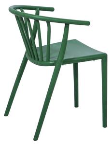 Zahradní jídelní set pro 6 osob s zelenou židlí Capri a stolem Thor, 210 x 90 cm