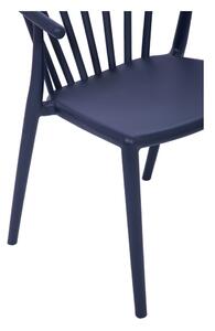 Zahradní jídelní set pro 6 osob s modrou židlí Capri a stolem Thor, 210 x 90 cm