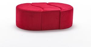 Atelier del Sofa Taburet Alya Puf - Red, Červená