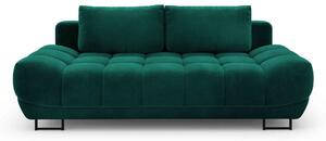 Zelená Trojmístná rozkládací pohovka Cirrus 215 × 112 × 90 cm WINDSOR & CO