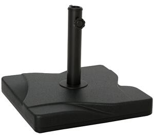 Outsunny Stojan na slunečník 20 kg pro slunečník s průměrem tyče 32/38/48 mm, základna pro zahradu, terasu, balkon, cement 41,5 x 41,5 černá | Aosom