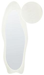 Zrcadlo REIGNY 57 cm 160 cm Umělý samet Bílá