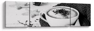 Obraz - Zimní cappuccino (170x50 cm)