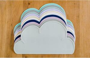 Tyrkysové silikonové prostírání Kindsgut Cloud, 49 x 27 cm
